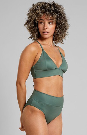 Bikini bottom Slite leaf green from Sophie Stone