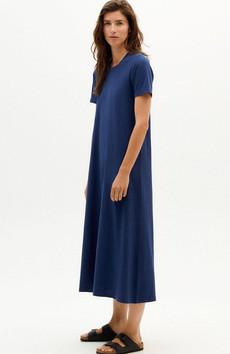 Blaues Nacht-Hanf-Oueme-Kleid via Sophie Stone