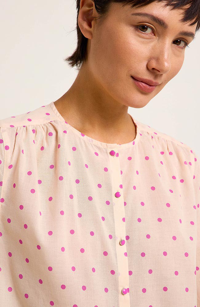 Blouse pink polka dots from Sophie Stone