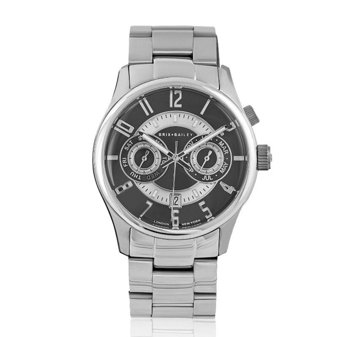Brix + Bailey Heyes Automatic Chronograph Watch 316L Steel from Sostter