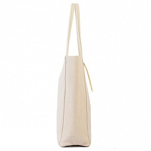 Ivory Pebbled Leather Tote Shopper from Sostter