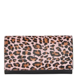 Pink Animal Print Leather Card Holder Purse from Sostter