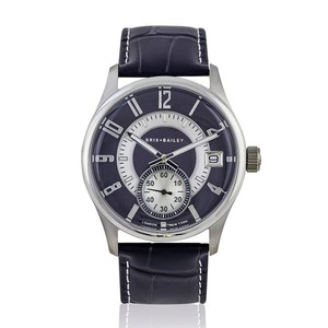 Brix + Bailey Navy Stainless Steel Quartz Watch 40mm from Sostter