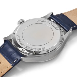 Brix + Bailey Navy Stainless Steel Quartz Watch 40mm from Sostter