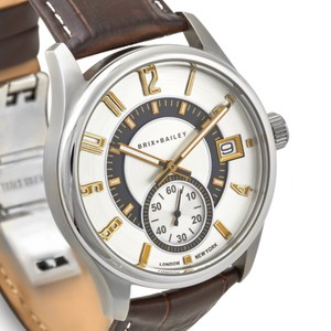 Brix+Bailey Stainless Steel Quartz Watch, Leather Strap from Sostter