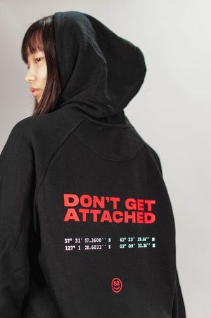 DON’T GET ATTACHED BK HOODIE from SSEOM BRAND