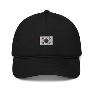 KOREAN FLAG BLACK DAD HAT from SSEOM BRAND
