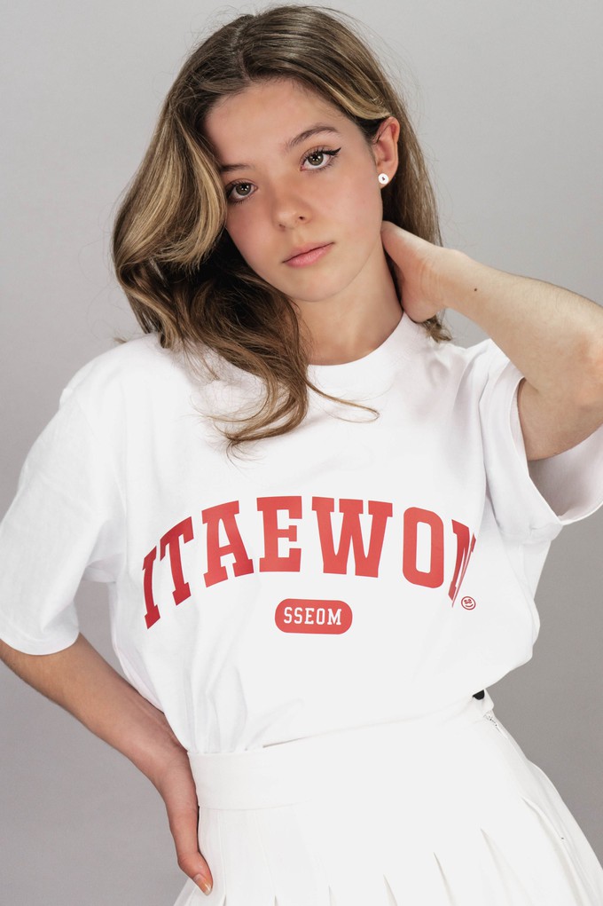 ITAEWON RED TEE from SSEOM BRAND