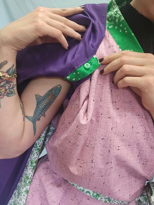 Modular Floral Kimono Top from Stephastique