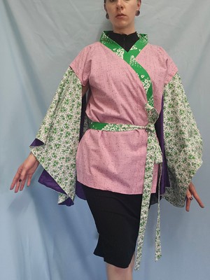 Modular Floral Kimono Top from Stephastique