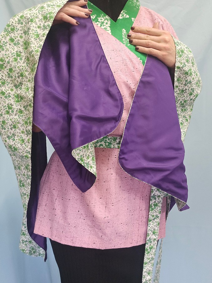 Modular Floral Kimono Top from Stephastique