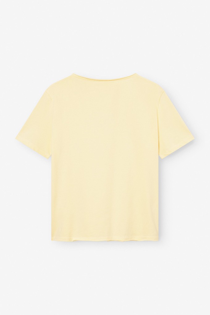 T-Shirt mit Rollsaum hellgelb from STORY OF MINE