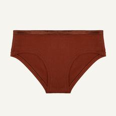 Organic Cotton Mid-Rise Hipster in Cacao via Subset