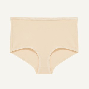 Organic Cotton Mid-Rise Retro Brief in Wheat from Subset