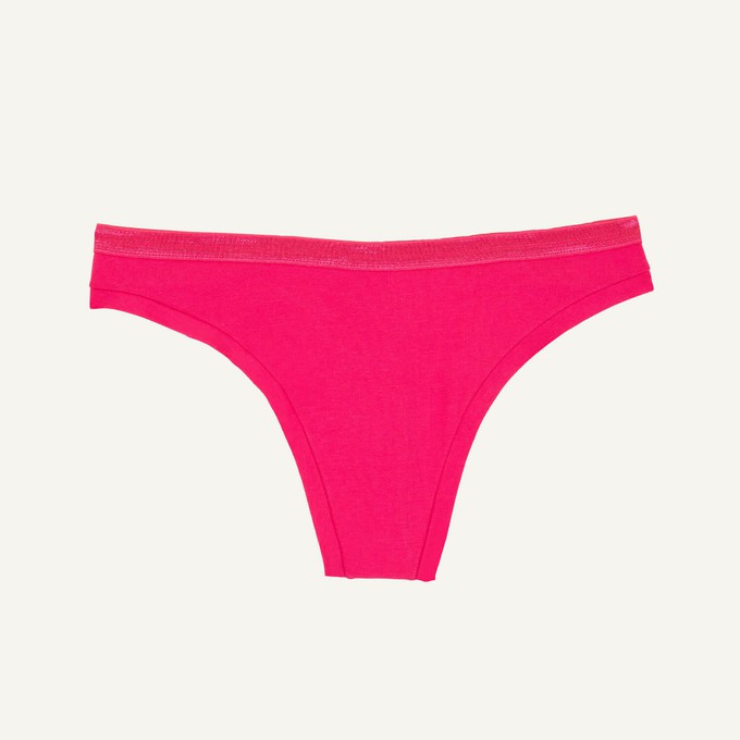 Organic Cotton Low-Rise Thong in Aurora from Subset