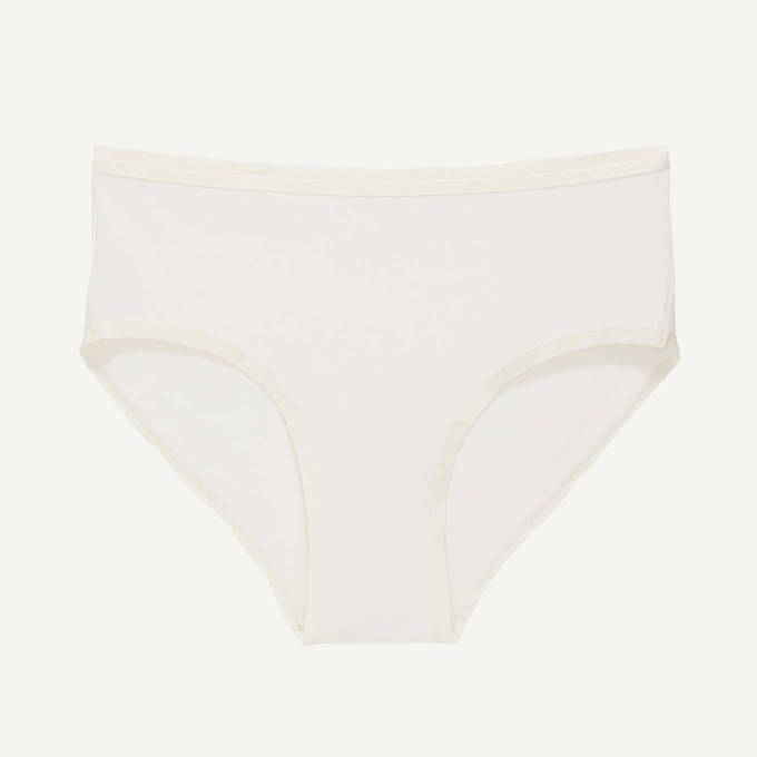 Organic Cotton Mid-Rise Brief in Cloud Nine from Subset