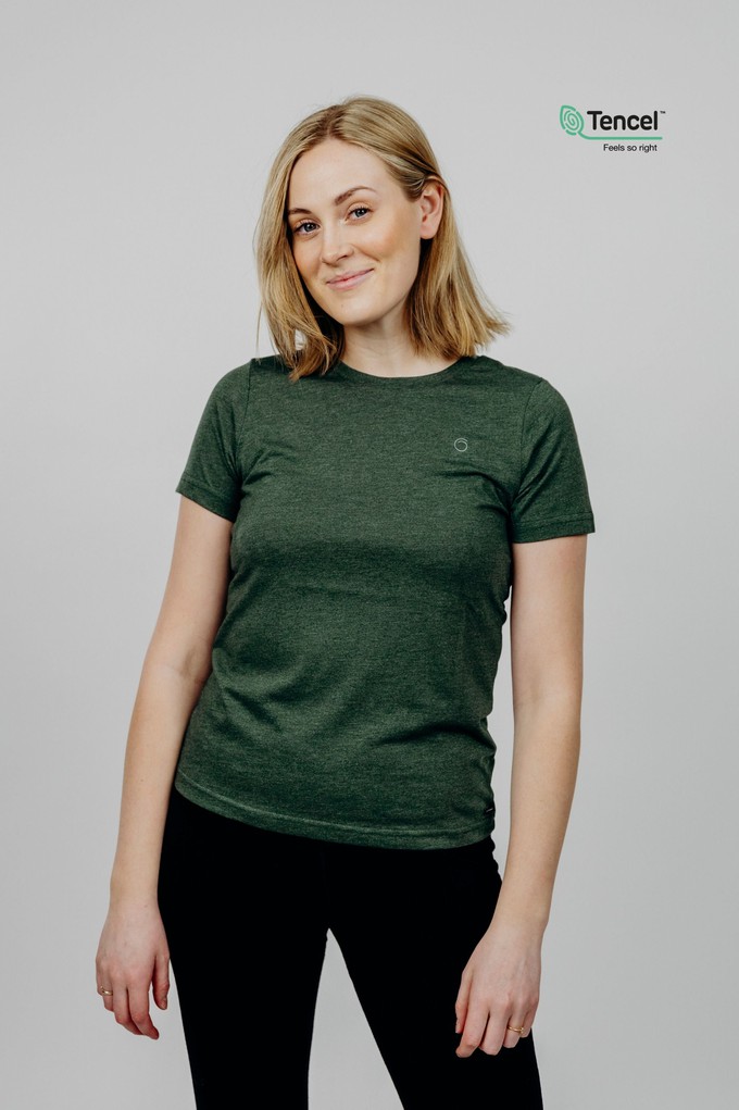 Østersø Tencel® Tee Green Melange from Superstainable