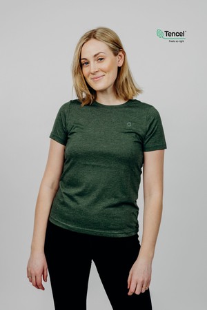 Østersø Tencel® Tee Green Melange from Superstainable