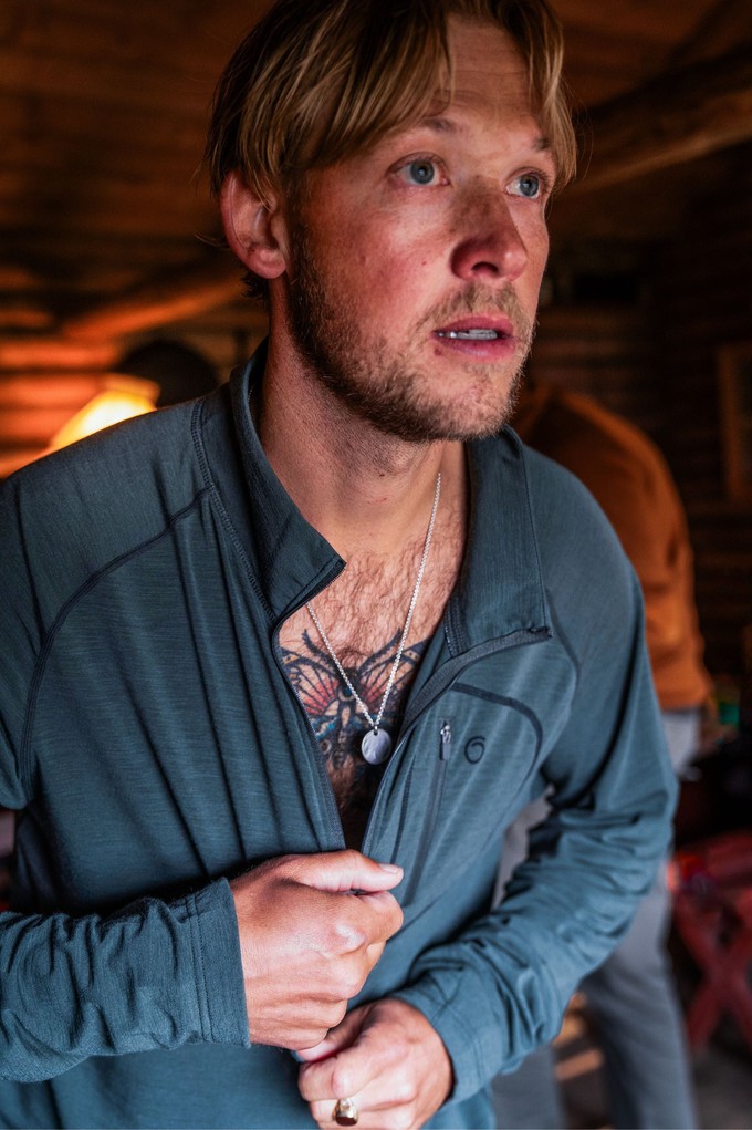 Alling Half Zip Lark Green from Superstainable