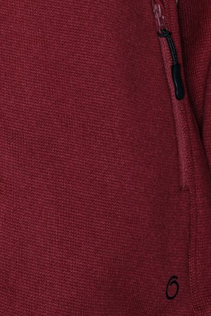 Almind Zip Sweat Rio Red from Superstainable