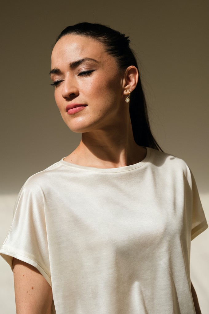 Corinne Top | Zijde Crème from Sûr Atelier