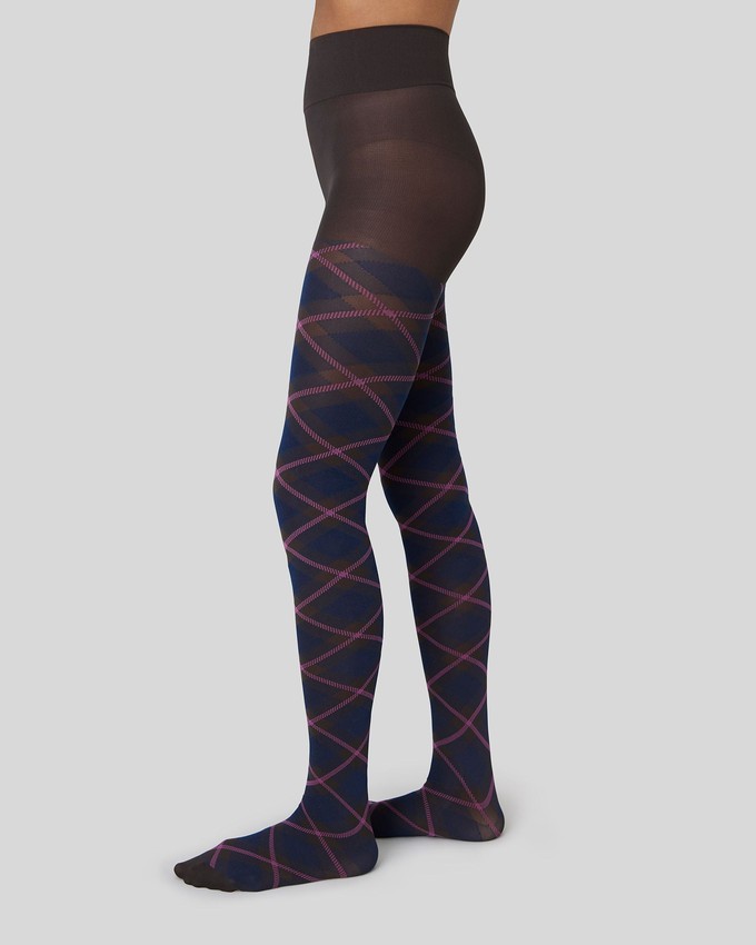 Franka Check Tights from Swedish Stockings