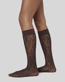 Rosa Lace Knee-Highs via Swedish Stockings