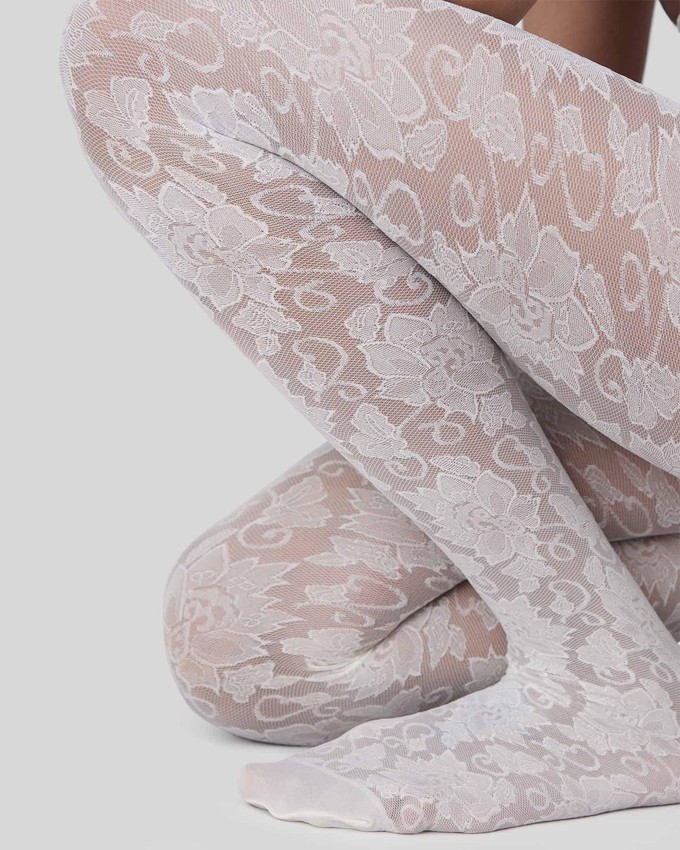 Lily Lace Tights from Swedish Stockings