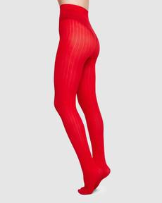 Alma Rib Tights via Swedish Stockings