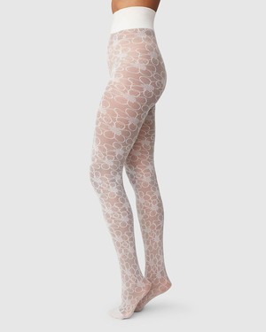 Maja Flower Tights from Swedish Stockings
