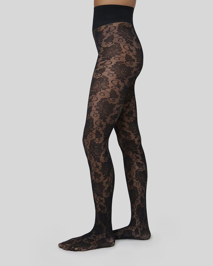 Lily Lace Tights from Swedish Stockings