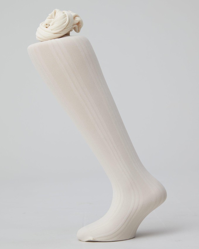 Ebba Rib Children Tights from Swedish Stockings