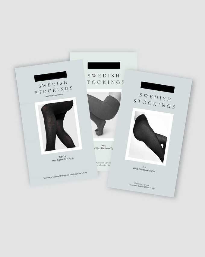 Wool Tights Bundle: Ylva, Freja & Alice Tights from Swedish Stockings