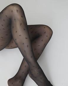 Alex Bird Tights via Swedish Stockings