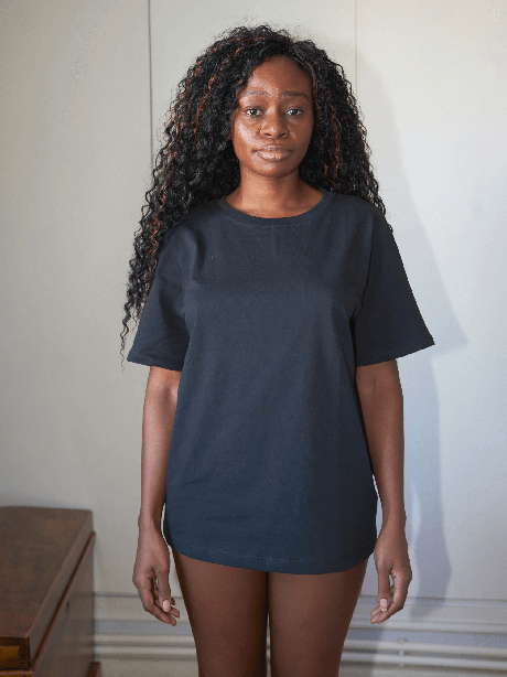 Black Organic Cotton T-shirt  | By Signe from The Collection One