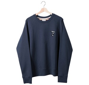 Sweatshirt - Bio-Baumwolle - L'HOMME EST BON - Marineblau from The Driftwood Tales