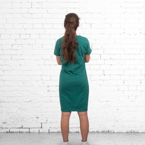 Kleid - recycelte Baumwolle - grün from The Driftwood Tales