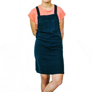 Kleid - Gartenrock - recycelte Baumwolle - Marineblauº from The Driftwood Tales