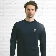 Sweatshirt - Bio-Baumwolle - L'HOMME EST BON - Marineblau via The Driftwood Tales