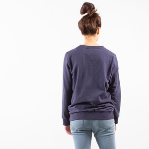 Sweatshirt Inside Out - Recycelte Bio-Baumwolle - Marineblau from The Driftwood Tales