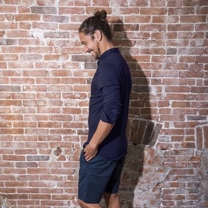 Shirt - Bio-Baumwolle - marineblau from The Driftwood Tales