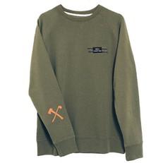 Sweatshirt - Bio-Baumwolle - Klettverschluss - armeegrün via The Driftwood Tales