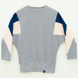 Sweatshirt - AMY - aus 4 verschiedenen recycelten Stoffen - Hellrosa, Denim, Grau from The Driftwood Tales