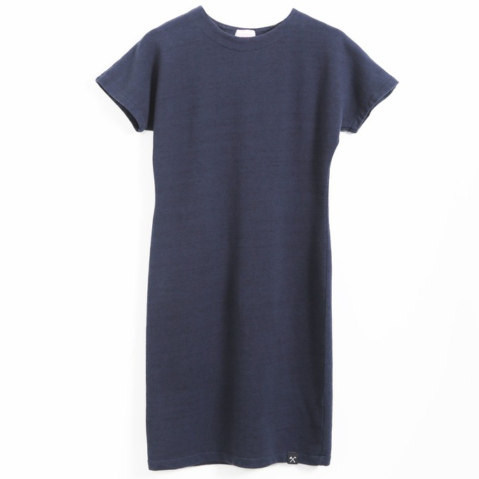 Kleid - recycelter Sweatshirtstoff - dunkelblauº from The Driftwood Tales