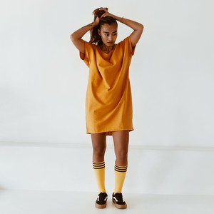 Kleid - recycelte Baumwolle - Kurkuma from The Driftwood Tales