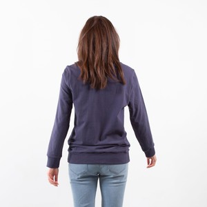 Sweatshirt Inside Out - Recycelte Bio-Baumwolle - Marineblau from The Driftwood Tales