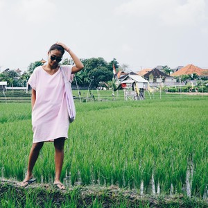 Kleid – recycelte Leinenmischung – Rosa from The Driftwood Tales