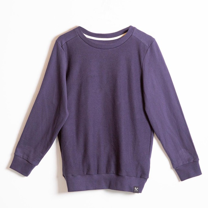 Sweatshirt Inside Out - Recycelte Bio-Baumwolle - Marineblau from The Driftwood Tales