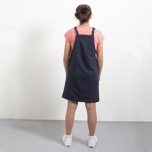 Kleid - Gartenrock - recycelte Baumwolle - Marineblauº from The Driftwood Tales