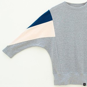 Sweatshirt - AMY - aus 4 verschiedenen recycelten Stoffen - Hellrosa, Denim, Grau from The Driftwood Tales